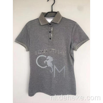 Heren gebreide polo t-shirt